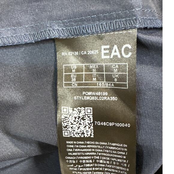 Guess Blue White Yellow Stripe Zip Up Retro Track Jacket Women Medium - Picture 7 of 7